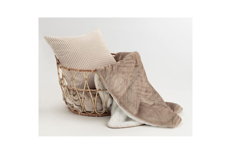 Pläd Sherpa 130 x 170 cm - Linne - Textil & mattor - Filtar, kuddar & plädar - Filtar & plädar