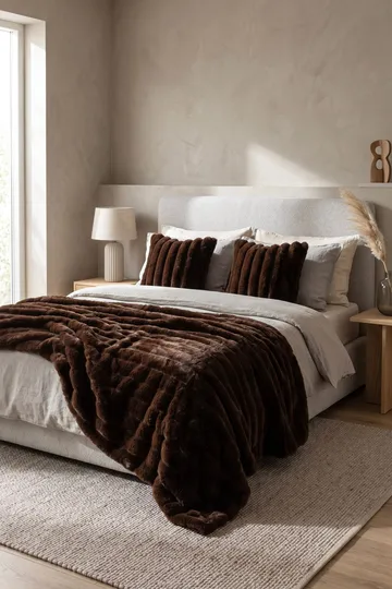 Pläd Soho 130x170 cm - Brun - Textil & mattor - Filtar, kuddar & plädar - Filtar & plädar