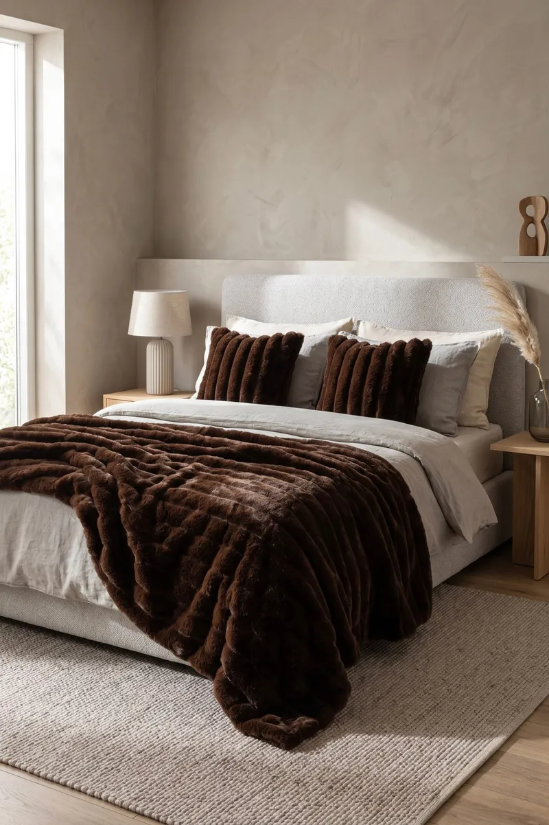 Pläd Soho 130x170 cm - Brun - Textil & mattor - Filtar, kuddar & plädar - Filtar & plädar