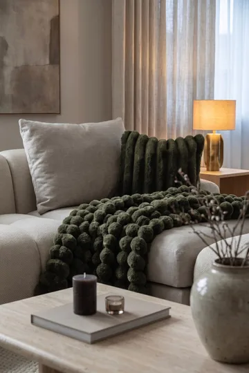 Pläd Soho 150x220 cm - Grön - Textil & mattor - Filtar, kuddar & plädar - Filtar & plädar