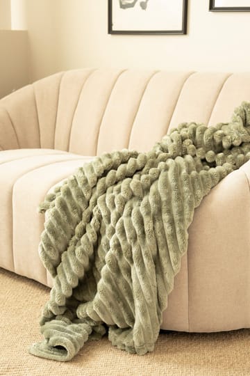 Pläd Stripe 130x170 cm - Grön - Textil & mattor - Filtar, kuddar & plädar - Filtar & plädar