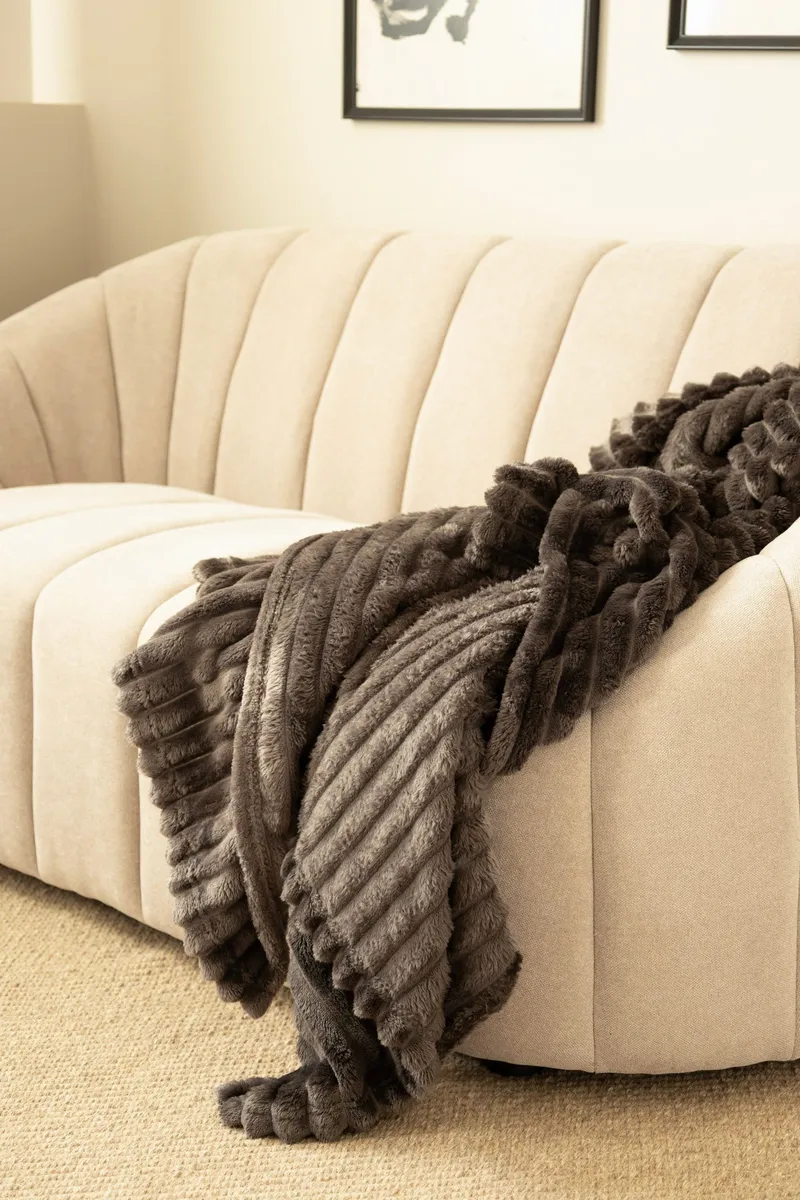 Pläd Stripe 130x170 cm - Grafit - Textil & mattor - Filtar, kuddar & plädar - Filtar & plädar