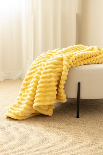 Pläd Stripe 130x170 cm - Gul - Textil & mattor - Filtar, kuddar & plädar - Filtar & plädar