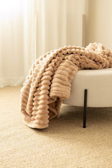 Pläd Stripe 130x170 cm - Karamell - Textil & mattor - Filtar, kuddar & plädar - Filtar & plädar
