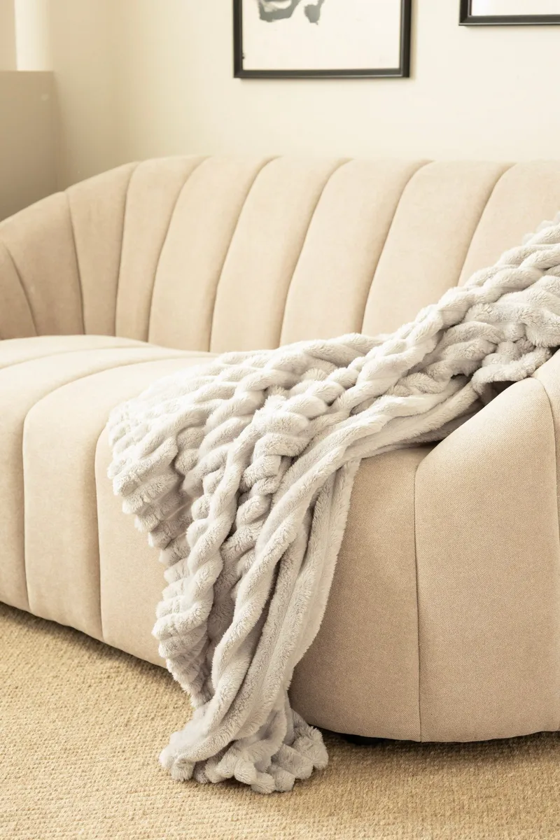 Pläd Stripe 130x170 cm - Silver - Textil & mattor - Filtar, kuddar & plädar - Filtar & plädar