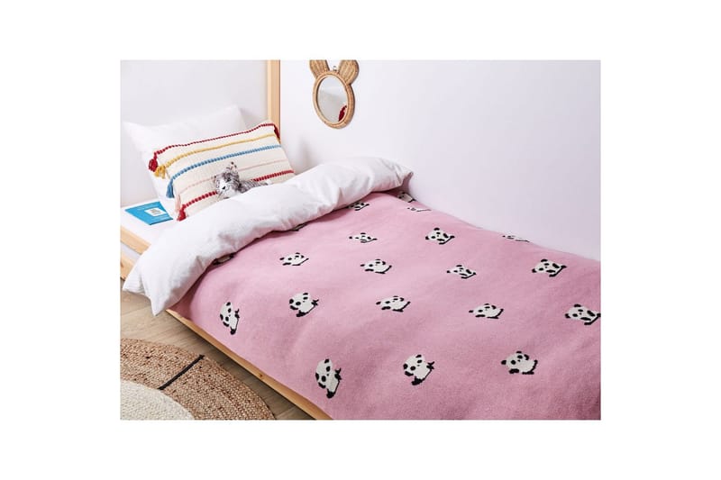 Pläd Talokan Rosa/svart/vit - Rosa/svart/vit - Textil & mattor - Filtar, kuddar & plädar - Filtar & plädar