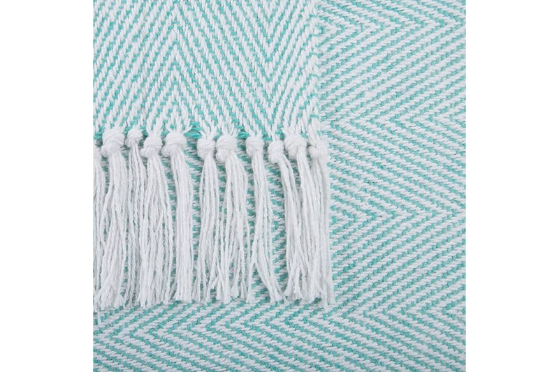 Pläd Tangier Grön/Vit - Grön/Vit - Textil & mattor - Filtar, kuddar & plädar - Filtar & plädar