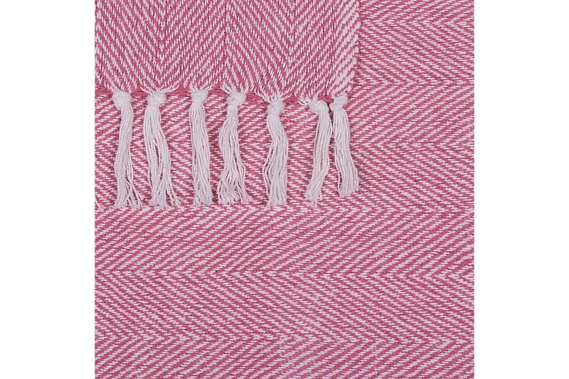 Pläd Tangier Rosa/Vit - Rosa/Vit - Textil & mattor - Filtar, kuddar & plädar - Filtar & plädar