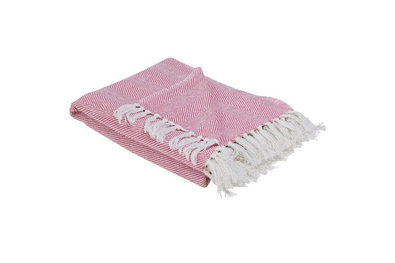 Pläd Tangier Rosa/Vit - Rosa/Vit - Textil & mattor - Filtar, kuddar & plädar - Filtar & plädar