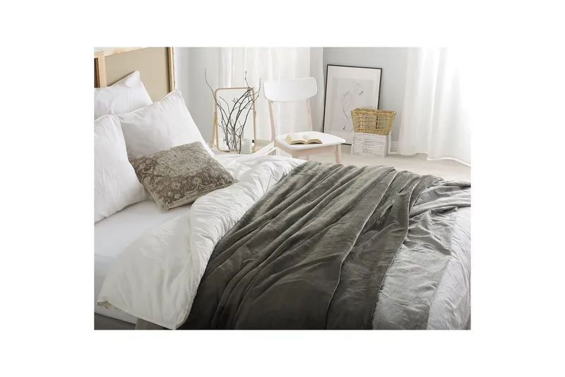 Pläd Terke Grå - Grå - Textil & mattor - Filtar, kuddar & plädar - Filtar & plädar