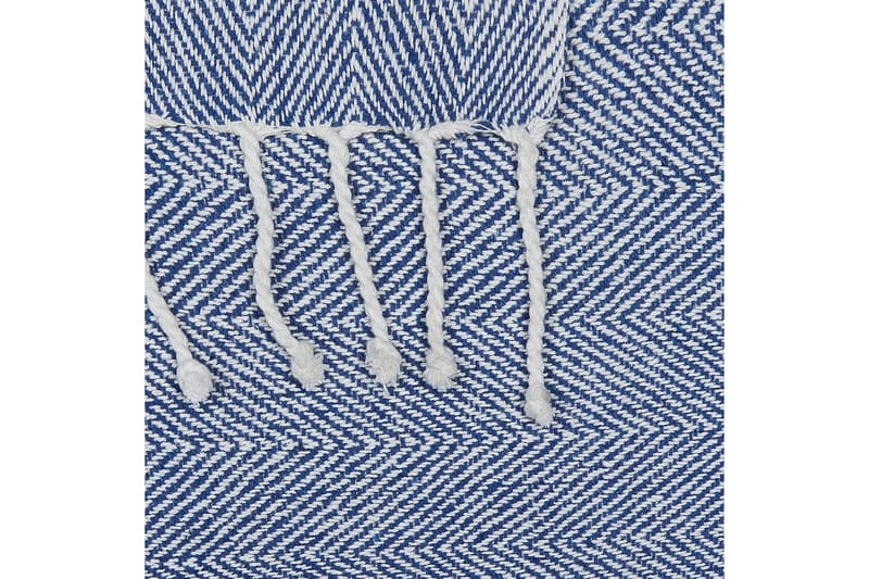 Pläd Tilmi Blå/Vit - Blå/Vit - Textil & mattor - Filtar, kuddar & plädar - Filtar & plädar
