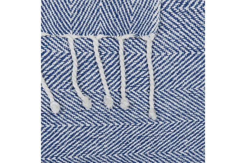 Pläd Tilmi Blå/Vit - Blå/Vit - Textil & mattor - Filtar, kuddar & plädar - Filtar & plädar