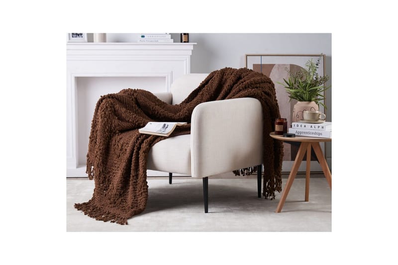 Pläd Vella Brun, 150x200 cm - Brun, 150x200 cm - Textil & mattor - Filtar, kuddar & plädar - Filtar & plädar