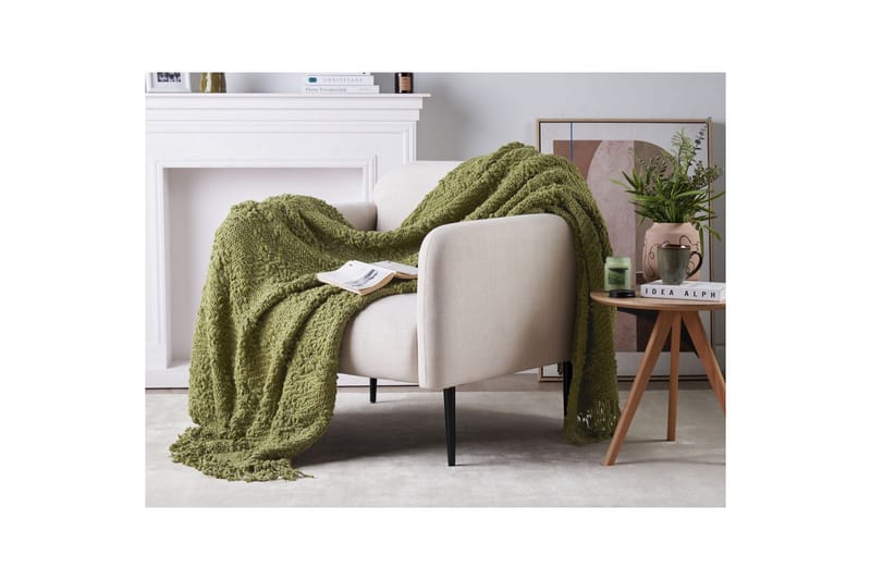Pläd Vella Grön, 150x200 cm - Grön, 150x200 cm - Textil & mattor - Filtar, kuddar & plädar - Filtar & plädar