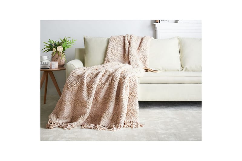 Pläd Vella Rosa, 200x220 cm - Rosa, 200x220 cm - Textil & mattor - Filtar, kuddar & plädar - Filtar & plädar