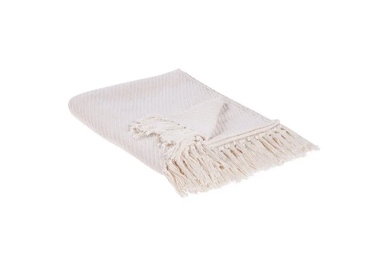 Pläd Yarsa Beige - Beige - Textil & mattor - Filtar, kuddar & plädar - Filtar & plädar