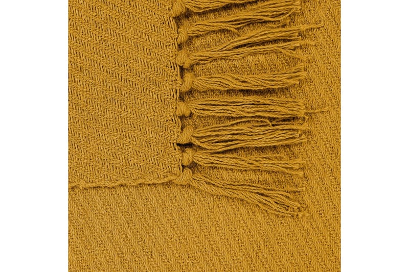 Pläd Yarsa Gul - Gul - Textil & mattor - Filtar, kuddar & plädar - Filtar & plädar