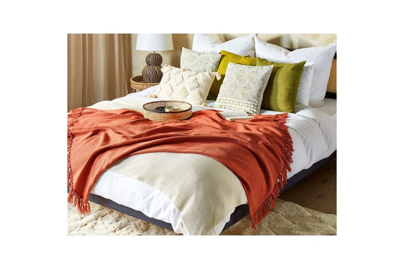 Pläd Yarsa Röd - Röd - Textil & mattor - Filtar, kuddar & plädar - Filtar & plädar