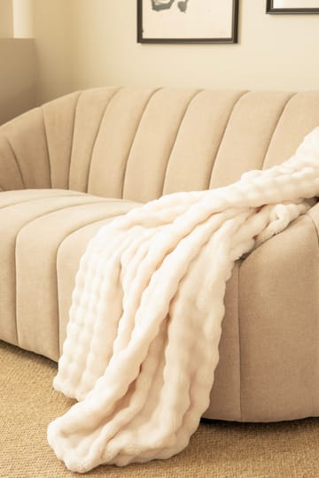 Pläd Pom Pom 150x220 cm - Creme - Textil & mattor - Filtar, kuddar & plädar - Filtar & plädar