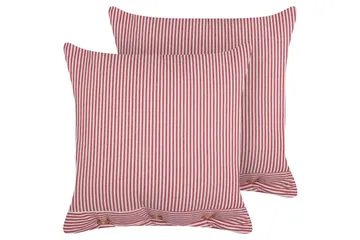 Prydnadskuddar Aalita set om 2 Fyrkantig - Fyrkantig - Textil & mattor - Filtar, kuddar & plädar - Prydnadskudde & kuddfodral