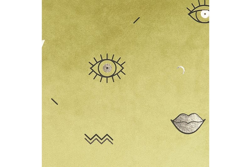 Prydnadskuddar Aeonium set om 2 Grön/Svart - Grön/Svart - Textil & mattor - Filtar, kuddar & plädar - Prydnadskudde & kuddfodral