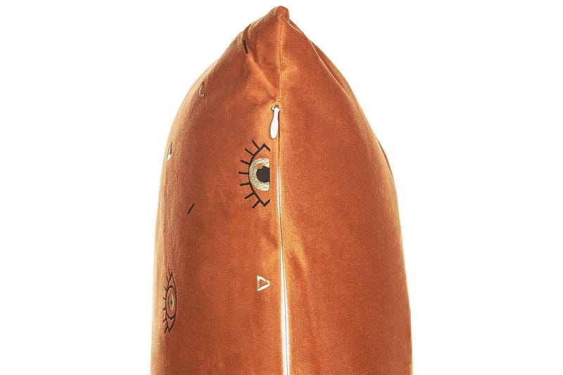 Prydnadskuddar Aeonium set om 2 Orange/svart - Orange/svart - Textil & mattor - Filtar, kuddar & plädar - Prydnadskudde & kuddfodral