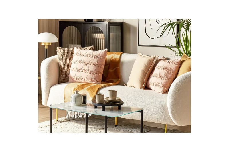 Prydnadskuddar Agastache set om 2 Rosa - Rosa - Textil & mattor - Filtar, kuddar & plädar - Prydnadskudde & kuddfodral