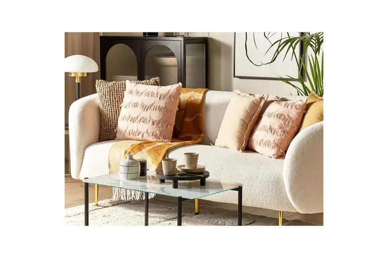 Prydnadskuddar Agastache set om 2 Rosa - Rosa - Textil & mattor - Filtar, kuddar & plädar - Prydnadskudde & kuddfodral