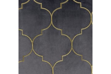 Prydnadskuddar Alyssum set om 2 Grå/guld, Sammet - Grå/guld, Sammet - Textil & mattor - Filtar, kuddar & plädar - Utekudde