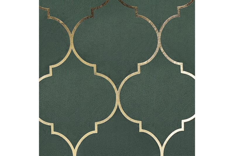 Prydnadskuddar Alyssum set om 2 Grön/guld, Sammet - Grön/guld, Sammet - Textil & mattor - Filtar, kuddar & plädar - Utekudde