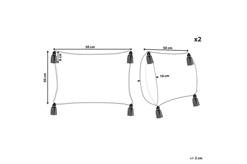 Prydnadskuddar Anthemis set om 2 - Textil & mattor - Filtar, kuddar & plädar - Utekudde
