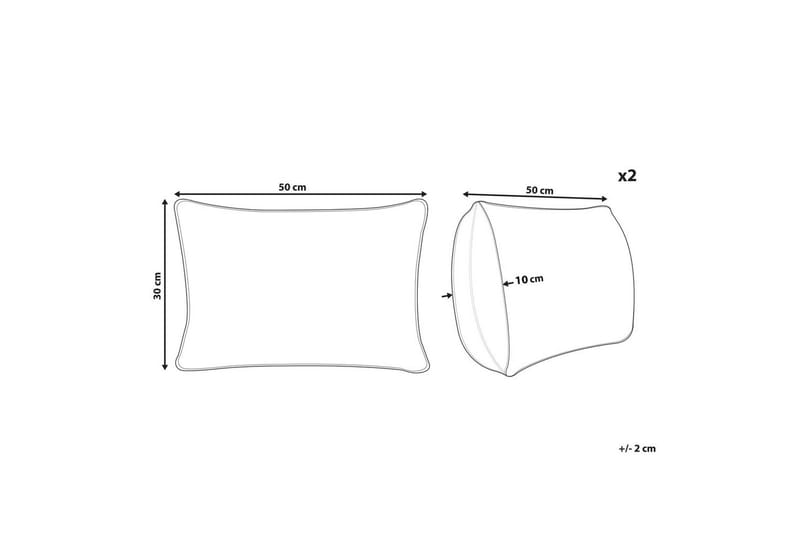 Prydnadskuddar Asarum set om 2 - Textil & mattor - Filtar, kuddar & plädar - Utekudde