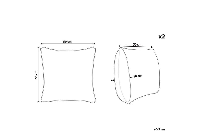 Prydnadskuddar Bahraich set om 2 - Textil & mattor - Filtar, kuddar & plädar - Prydnadskudde & kuddfodral
