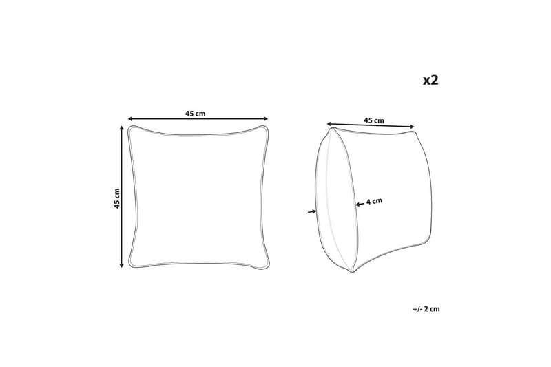 Prydnadskuddar Bakira set om 2 - Textil & mattor - Filtar, kuddar & plädar - Utekudde