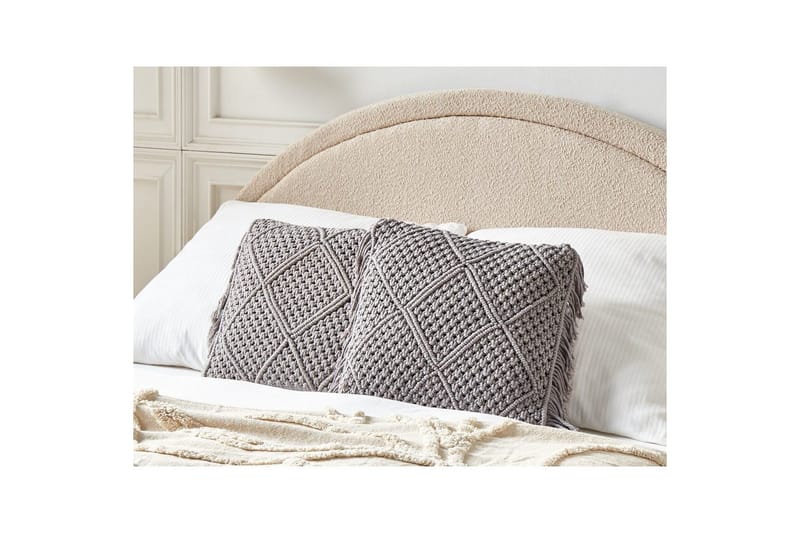 Prydnadskuddar Besham set om 2 Grå - Grå - Textil & mattor - Filtar, kuddar & plädar - Utekudde
