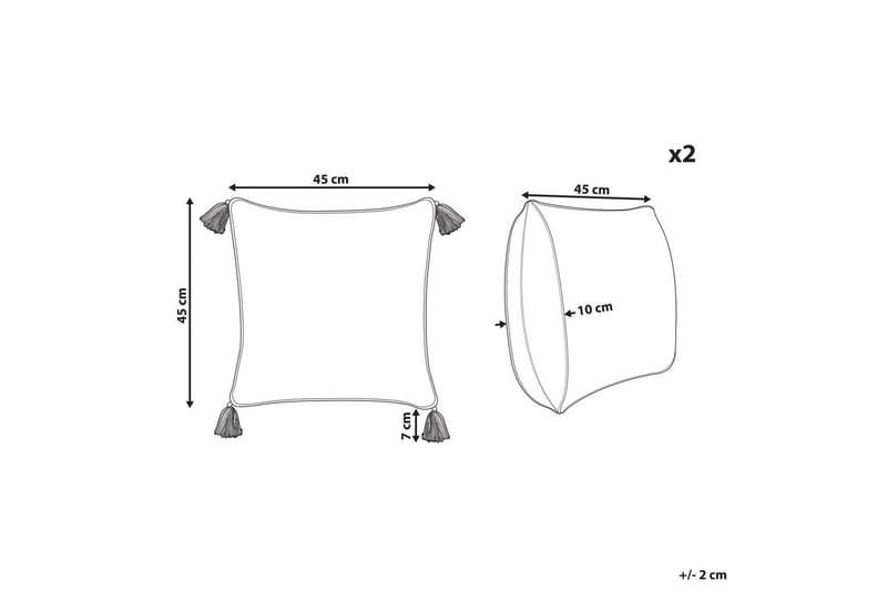 Prydnadskuddar Biloba set om 2 - Textil & mattor - Filtar, kuddar & plädar - Prydnadskudde & kuddfodral