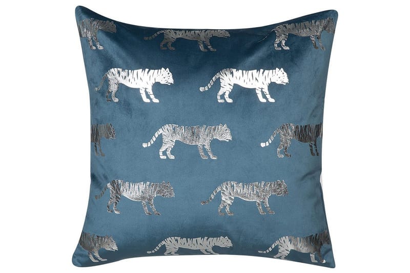 Prydnadskuddar Bluebell set om 2 Blå/Silver - Blå/Silver - Textil & mattor - Filtar, kuddar & plädar - Utekudde