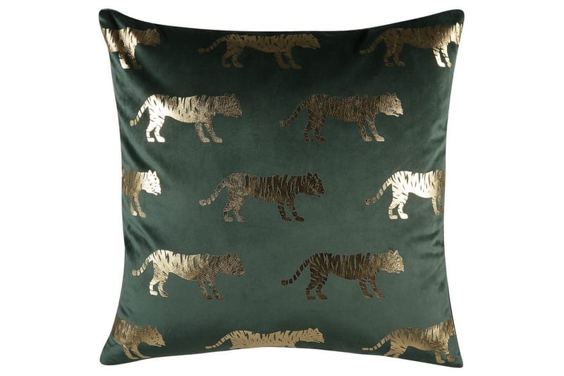 Prydnadskuddar Bluebell set om 2 Grön/guld - Grön/guld - Textil & mattor - Filtar, kuddar & plädar - Utekudde