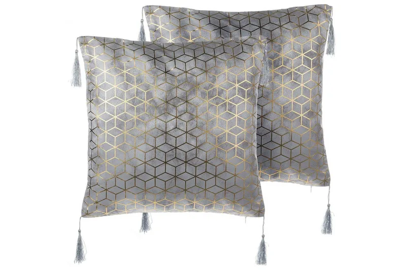 Prydnadskuddar Camellia set om 2, undefined