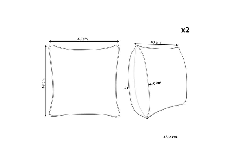 Prydnadskuddar Campanula set om 2 - Textil & mattor - Filtar, kuddar & plädar - Utekudde