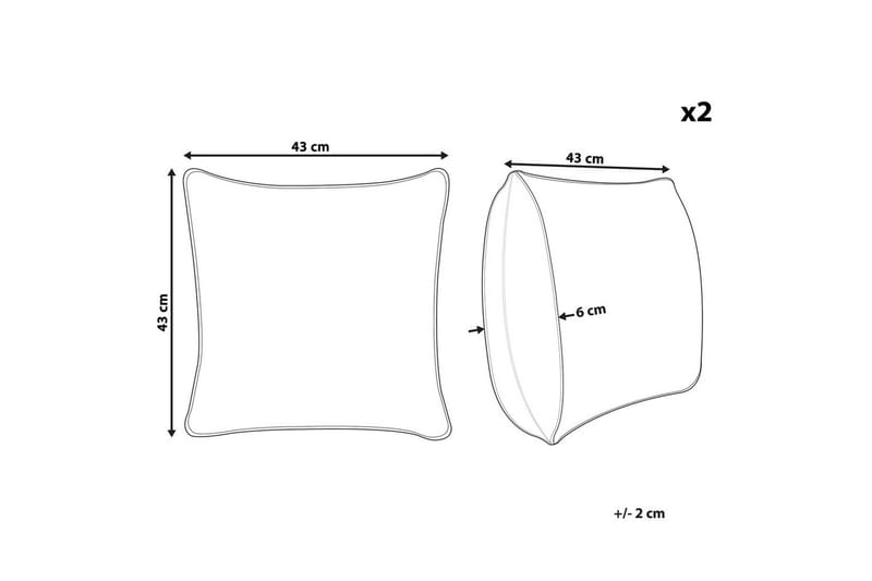 Prydnadskuddar Campanula set om 2 - Textil & mattor - Filtar, kuddar & plädar - Utekudde