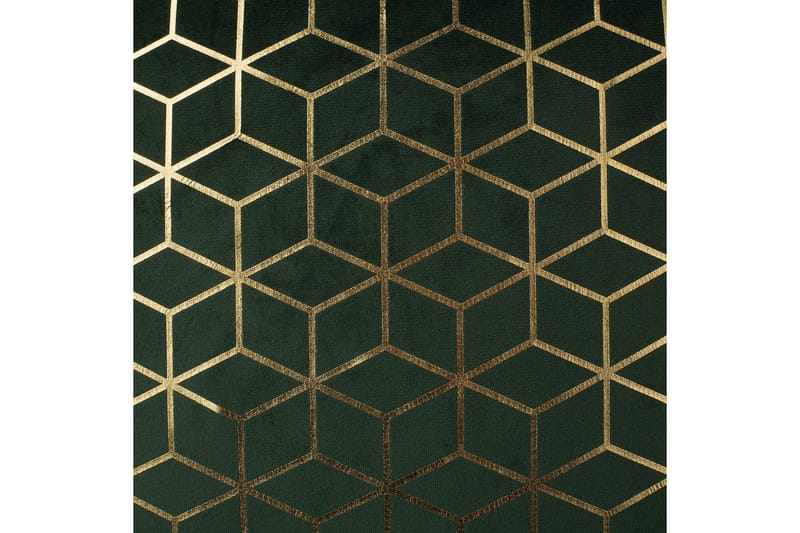 Prydnadskuddar Celosia set om 2 Grön/guld - Grön/guld - Textil & mattor - Filtar, kuddar & plädar - Utekudde