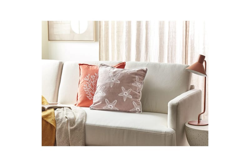 Prydnadskuddar Ceramium Rosa/Vit - Rosa/Vit - Textil & mattor - Filtar, kuddar & plädar - Prydnadskudde & kuddfodral