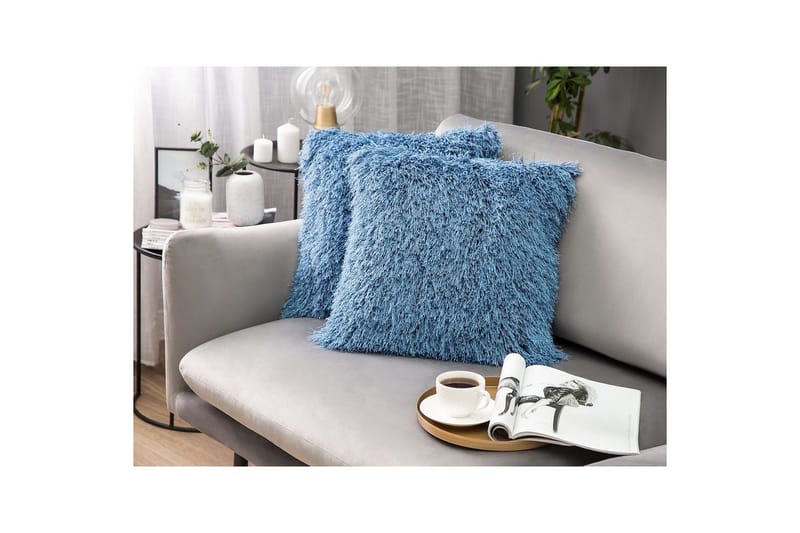 Prydnadskuddar Cide set om 2 Blå - Blå - Textil & mattor - Filtar, kuddar & plädar - Utekudde