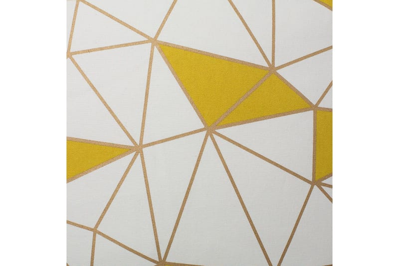 Prydnadskuddar Clarkia set om 2 Vit/Guld/Gul - Vit/Guld/Gul - Textil & mattor - Filtar, kuddar & plädar - Utekudde