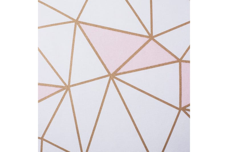 Prydnadskuddar Clarkia set om 2 Vit/guld/rosa - Vit/guld/rosa - Textil & mattor - Filtar, kuddar & plädar - Utekudde