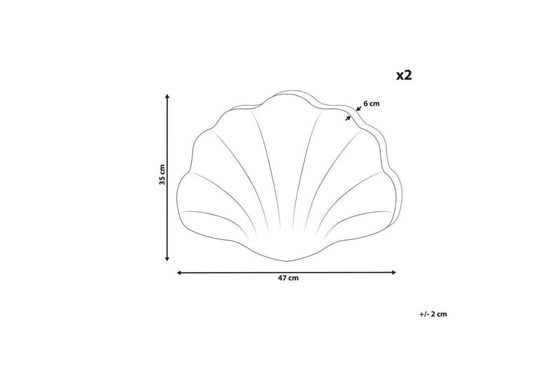 Prydnadskuddar Consolida set om 2 Gul - Gul - Textil & mattor - Filtar, kuddar & plädar - Utekudde