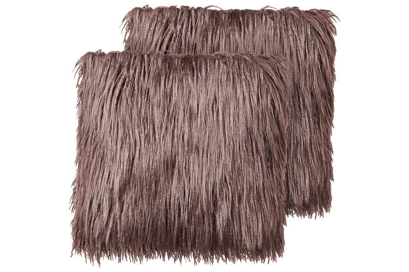Prydnadskuddar Corokia set om 2 Brun - Brun - Textil & mattor - Filtar, kuddar & plädar - Utekudde