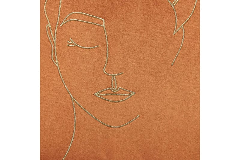 Prydnadskuddar Crocus set om 2 Orange/guld - Orange/guld - Textil & mattor - Filtar, kuddar & plädar - Utekudde