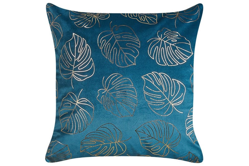 Prydnadskuddar Deliciosa set om 2 Blå/guld - Blå/guld - Textil & mattor - Filtar, kuddar & plädar - Prydnadskudde & kuddfodral